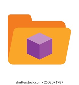 Diseño de icono plano de cubo para personal y Uso comercial