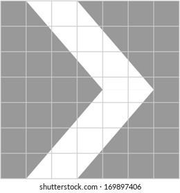 Cube Font, dart, pointer