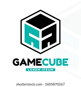 A cube game logo design