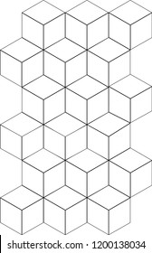 Cube Geometric Pattern