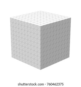 cube, geometry 3d vector