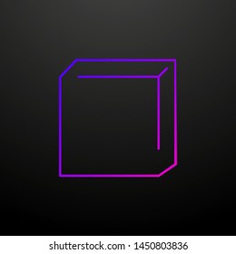 cube geometry nolan icon. Elements of school set. Simple icon for websites, web design, mobile app, info graphics