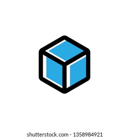 Cube graphic design template vector isolated illustration