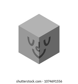 Cube head symbol. face Abstract Business Logo