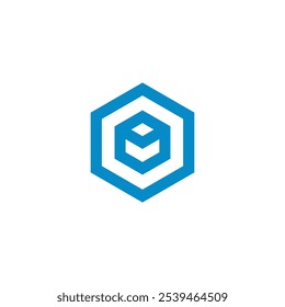 Cube Hexagon Logo design vector template