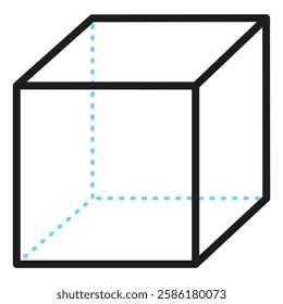 Cube icon. Icon about mathematics