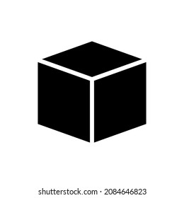 Icono de cubo para aplicaciones y sitios web