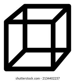 cube icon with black color