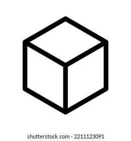 Cube icon. box sign. vector illustration