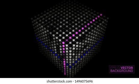Cube icon Dark Creative Background