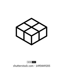 cube icon, design inspiration vector template for interface and any purpose