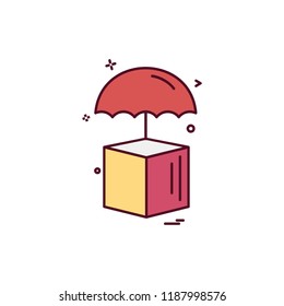 Cube icon design vector