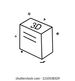 Cube icon design vector