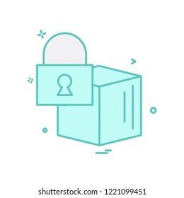 Cube icon design vector