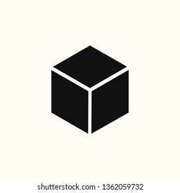 Cube icon, flat design cube, cube icons graphic design vector symbol