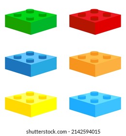 cube icon, great design for any purposes. Puzzle pieces icon. Vector illustration. stock image. 