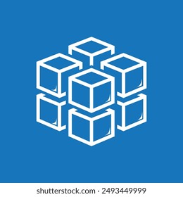 cube icon illustration element design