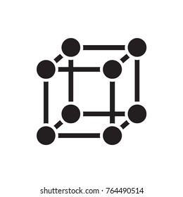 cube icon illustration isolated vector sign symbol