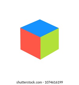 Cube icon illustration vector symbol