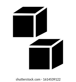 cube icon isolated sign symbol vector illustration - high quality black style vector icons
