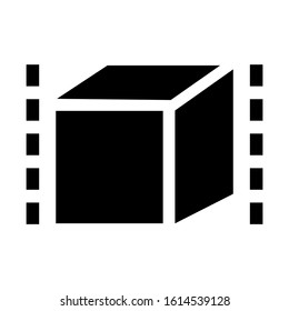 cube icon isolated sign symbol vector illustration - high quality black style vector icons
