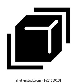 cube icon isolated sign symbol vector illustration - high quality black style vector icons
