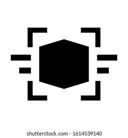 cube icon isolated sign symbol vector illustration - high quality black style vector icons
