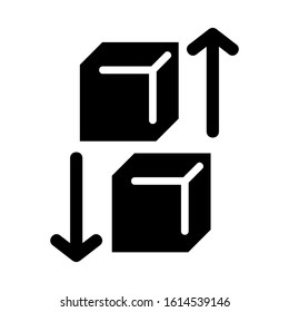 cube icon isolated sign symbol vector illustration - high quality black style vector icons
