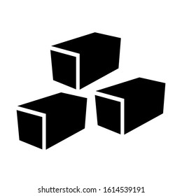 cube icon isolated sign symbol vector illustration - high quality black style vector icons
