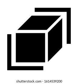 cube icon isolated sign symbol vector illustration - high quality black style vector icons
