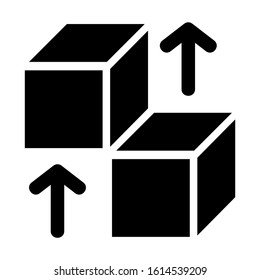 cube icon isolated sign symbol vector illustration - high quality black style vector icons
