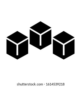 cube icon isolated sign symbol vector illustration - high quality black style vector icons
