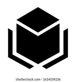 cube icon isolated sign symbol vector illustration - high quality black style vector icons
