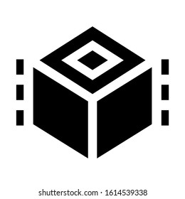 cube icon isolated sign symbol vector illustration - high quality black style vector icons
