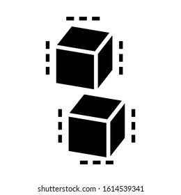 cube icon isolated sign symbol vector illustration - high quality black style vector icons
