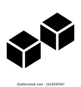 cube icon isolated sign symbol vector illustration - high quality black style vector icons
