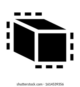 cube icon isolated sign symbol vector illustration - high quality black style vector icons
