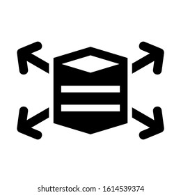 cube icon isolated sign symbol vector illustration - high quality black style vector icons
