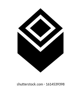 cube icon isolated sign symbol vector illustration - high quality black style vector icons
