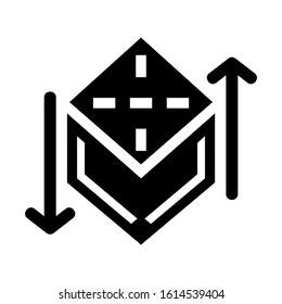 cube icon isolated sign symbol vector illustration - high quality black style vector icons
