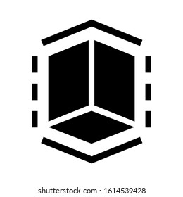cube icon isolated sign symbol vector illustration - high quality black style vector icons
