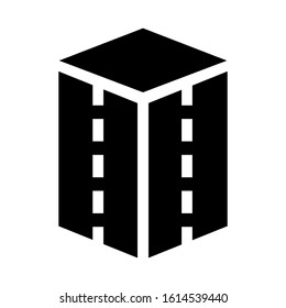 cube icon isolated sign symbol vector illustration - high quality black style vector icons
