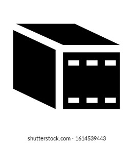 cube icon isolated sign symbol vector illustration - high quality black style vector icons
