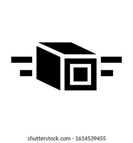 cube icon isolated sign symbol vector illustration - high quality black style vector icons
