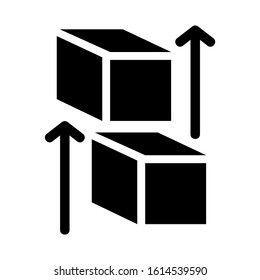 cube icon isolated sign symbol vector illustration - high quality black style vector icons
