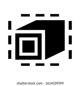 cube icon isolated sign symbol vector illustration - high quality black style vector icons
