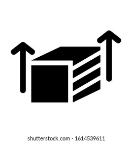 cube icon isolated sign symbol vector illustration - high quality black style vector icons
