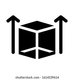 cube icon isolated sign symbol vector illustration - high quality black style vector icons
