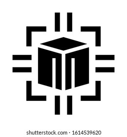 cube icon isolated sign symbol vector illustration - high quality black style vector icons
