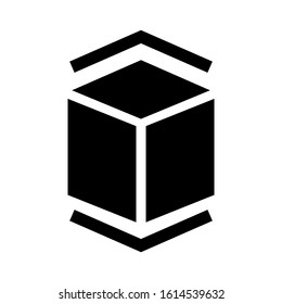 cube icon isolated sign symbol vector illustration - high quality black style vector icons
